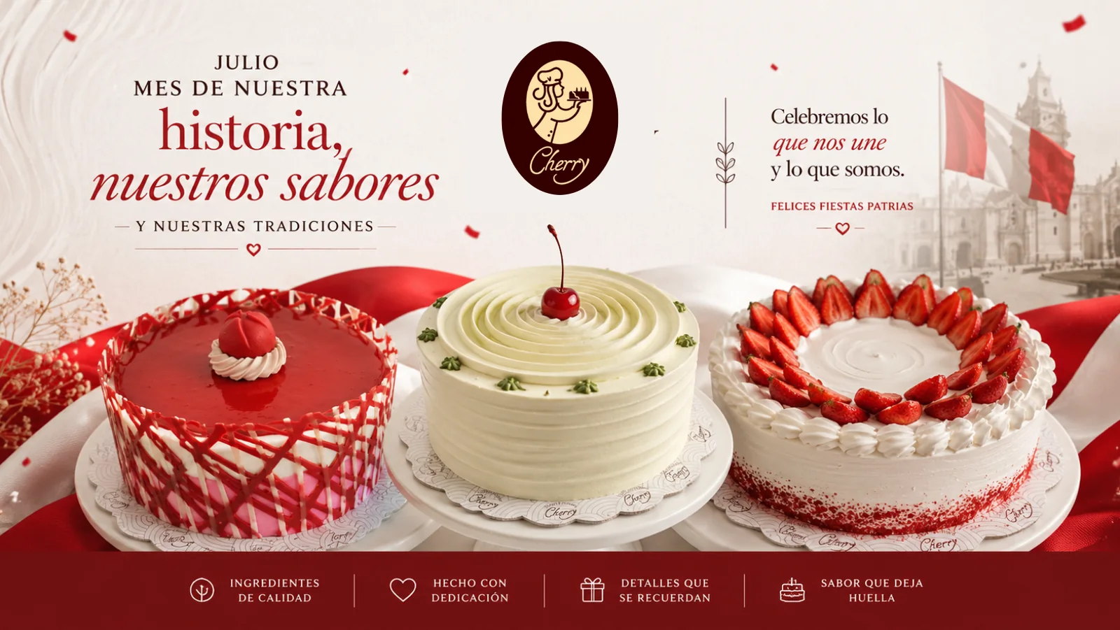 Cherry Pastelerías - Packaging y Marca